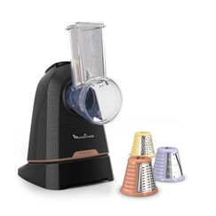 Moulinex Fresh Express Twist DK8638 Elektrische Reibe/Spiralisierer Kunststoff Schwarz