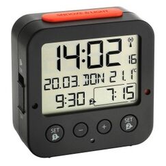 TFA-Dostmann Digitaler Funk-Wecker mit Temperatur BINGO