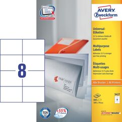 Avery Universal-Etiketten, weiß, 105 x 74 mm, permanent
