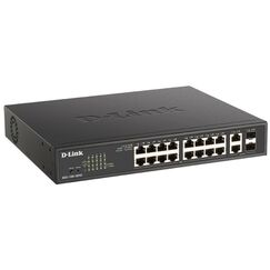 D-Link DGS-1100-18PV2 Netzwerk-Switch Managed L2 Gigabit Ethernet (10/100/1000) Power over Ethernet (PoE) 1U Schwarz