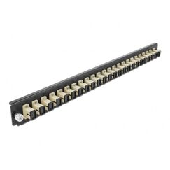 DeLOCK 19″ LWL Spleißbox Frontblende 24 Port SC Simplex beige