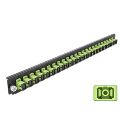 DeLOCK 19″ LWL Spleißbox Frontblende 24 Port SC Simplex lindgrün