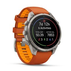 Garmin fēnix 9 Pro 3,56 cm (1.4") AMOLED 47 mm Digital 454 x 454 Pixel Touchscreen 4G Titan WLAN GPS