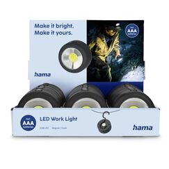 Hama W140 Schwarz Magnetische Befestigung Taschenlampe COB LED