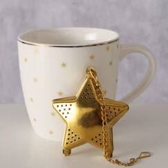 Boltze 2084151 Tasse Gold, Weiß Universal 1 Stück(e)