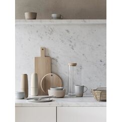 Blomus Delara Brotkorb Quadratisch Stahl, Baumwolle Beige