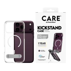 PanzerGlass CARE™ by ® Kickstand Case Transparent m. Weiss MagSafe iPhone 18 Pro Max | 17 Pro Max, Farbe: Transparent