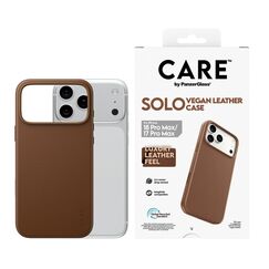 PanzerGlass CARE™ by ® Solo Vegan Leather Case Braun m. MagSafe iPhone 18 Pro Max | 17 Pro Max