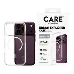 PanzerGlass CARE™ by ® Urban Explorer Case Transparent m. Weiss Magsafe iPhone 18 Pro | 17 Pro