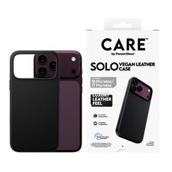 PanzerGlass CARE™ by ® Solo Vegan Leather Case Schwarz m. MagSafe iPhone 18 Pro Max | 17 Pro Max