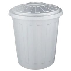 keeeper 1021216000000 Mülleimer 7 l Rund Kunststoff Silber