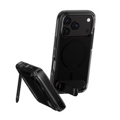 PanzerGlass CARE™ by ® Kickstand Case Smokey m. Schwarz MagSafe iPhone 18 Pro | 17 Pro