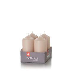 Balthasar Zylinderkerzen SWISSMADE taupe, 40 x 80 mm