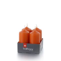 Balthasar Zylinderkerzen SWISSMADE kürbisorange, 40 x 80 mm