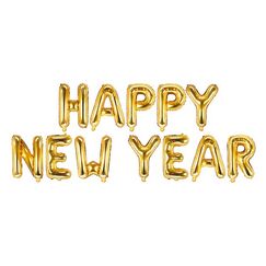 PartyDeco Happy New Year Spielzeugballon