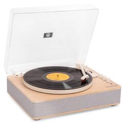 Fenton RP162S Audio-Plattenspieler mit Riemenantrieb Holz