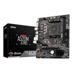 MSI A520M-A PRO Motherboard AMD A520 Sockel AM4 micro ATX