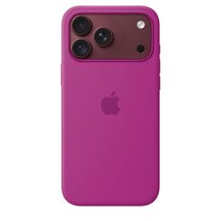 Apple iPhone 18 Pro Max Silikon Case mit MagSafe - Magenta, Farbe: Magenta