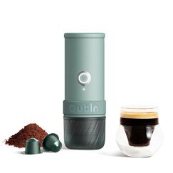 Outin OTEM-MO-01-AA-CG Reise-Kaffeemaschine Türkis