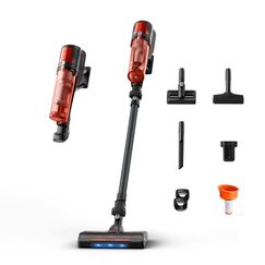 Rowenta RH1871 Stabstaubsauger Batterie Trocken Beutellos 1 l 250 W Dunkles Grau, Rot