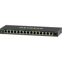 NETGEAR GS316EPP Managed Gigabit Ethernet (10/100/1000) Power over Ethernet (PoE) Schwarz