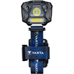 Varta Stirnlampe LED inkl. 3x AAA Batterien, Work Flex Motion Sensor H20, Bewegungssensor, zwei Leuchtmodi, an- und ausschalten durch Handbewegung, spritzwasser- und staubgeschützt