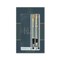 Parker IM Brushed Metal GT Metallisch, Schwarz, Gold 2 Stück(e)