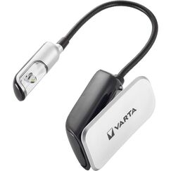 Varta Leselampe LED inkl. 2x CR2032 Batterien, Book Light, Klemmlampe, Leselicht für Buch, Tastatur, Tischleuchte für Notenständer