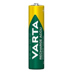 Varta Batterien AAA, wiederaufladbar, 2 Stück, Recharge Accu Power, Akku, 1000 mAh Ni-MH, ohne Memory Effekt, vorgeladen, sofort einsatzbereit