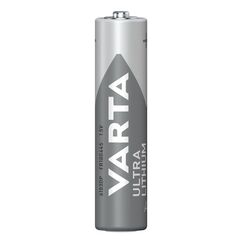 Varta Batterien AAA, 2 Stück, Ultra Lithium, 1,5V, ideal für Digitalkamera, Spielzeug, GPS Geräte, Sport- & Outdoor-Einsätze