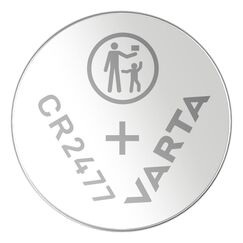 Varta Batterien Knopfzelle CR2477, 1 Stück, Lithium Coin, 3V, kindersichere Verpackung, für elektronische Kleingeräte - Autoschlüssel, Fernbedienungen, Waagen