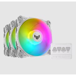ASUS TUF GAMING TF120 ARGB WHITE EDITION 3IN1 Computergehäuse Ventilator 12 cm Weiß 3 Stück(e)