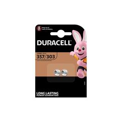 DURACELL Silberoxid 357 / 303, 2 Stk 1,5 Volt, 2 Stück