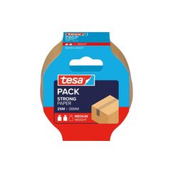 tesa Klebeband Packband Papier Strong 1 roll, Chamois