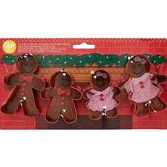 Backshop Ausstechformen Lebkuchen Familie 4-teilig