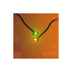 Light My Bricks LMB 2.0 Astro Wechsel LED Grün zu Orange 30 cm Flachkabel (2er Pack)