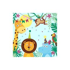 Paper + Design Servietten Party Animals 33x33cm, 20 Stück. 3-lagig FSC
