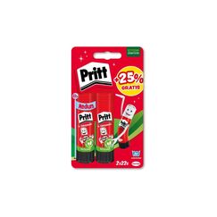 Pritt Klebestift 2 x 22 g klebt Papier, Karton, Stoff, Filz, Fotos
