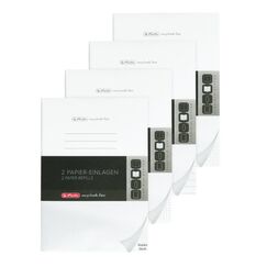 Herlitz my.book Notizbuch A4 40 Blätter Schwarz, Weiß