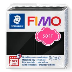 Staedtler FIMO 8020 Modellierton 57 g Schwarz 1 Stück(e)