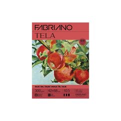 Fabriano Acrylpapier Tela 300g/m2, 10 Bl, Kalt gepresst, 42 x 56 cm