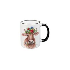 CN Tasse Blumenkuh 330ml schwarz, 8.3x9.7 cm (DxH)