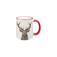 CN Tasse Hirsch 330 ml rot, 8.3x9.7 cm (DxH)