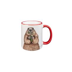 CN Tasse Murmelier 330 ml rot, 8.3x9.7 cm (DxH)