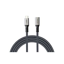 onit USB-Extension-Kabel 1.5m USB3.2 / 240W / 20G /4K@60Hz / schwarz grau
