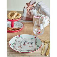 Bloomingville Yule Serviette, Rot, FSC® Recycled, Papier