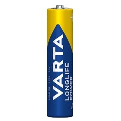 Varta Batterien AAA, 12 Stück, Longlife Power, Alkaline, 1,5V, Cube, ideal für Spielzeug, Funkmaus, Taschenlampen, Verpackung zu 90% recycelt, Made in Germany