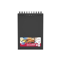 Elba Oxford Skizzenbuch spiral schwarz 225g/qm, A5, 40 Seiten