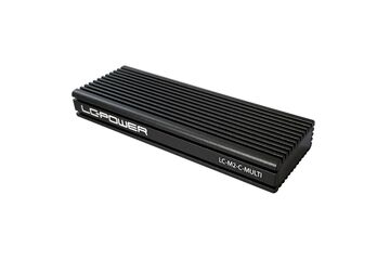 LC-Power LC-M2-C-MULTI Speicherlaufwerksgehäuse SSD-Gehäuse Schwarz M.2
