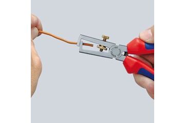 Knipex 11 06 160 T Kabel-Crimper Kombinationswerkzeug Orange, Rot, Silber
